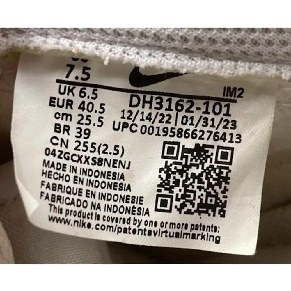 Nike Court Legacy Next Nature Men's White/Black Sneaker DH3162-101 – Size 7.5
